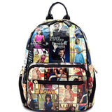 Magazine Print Fashion handbags Backpack - armazonee Store