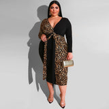 Leopard Lace Women Dress