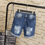 Plus size Short Pants Women Denim Jeans - armazonee Store